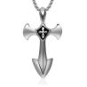Buy cheap Gothic Fashion Men's Necklace 925 Silver Plated Titanium Stainless Steel Cross Sword Pedant (SP081) from wholesalers