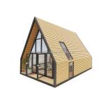 Main Structure Galvanized Steel Square Tubes Modern Triangle Outdoor House