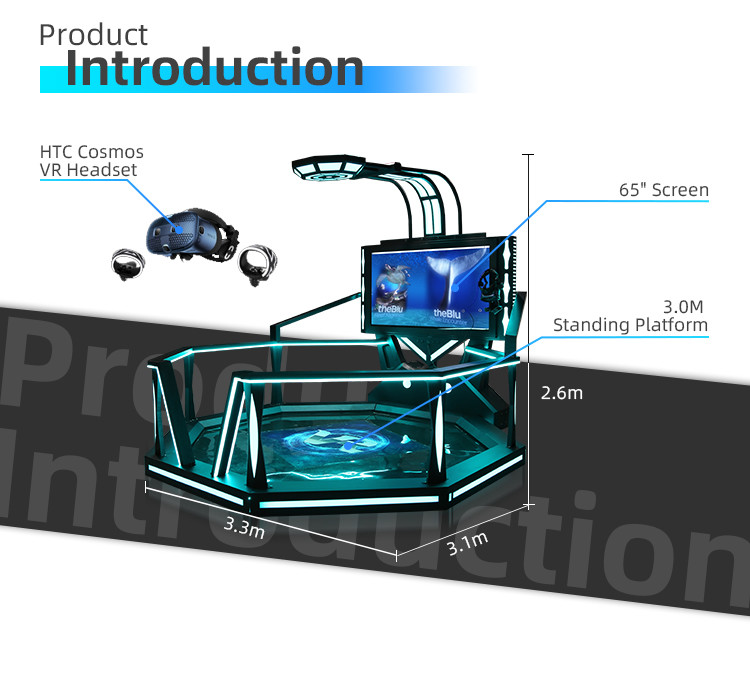 65'' Screen Game VR Simulator 9D Investing Adult Game Augmented Reality Mini Platform