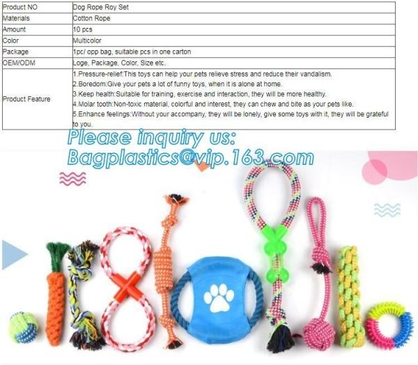 Buy cheap DOG ACCESSORIES, DOG ROPE ROY SET, COTTON ROPE, DOG BITE, MADE UP NON-TOXIC COTTON, RESISTANCE TO BITE MATERIALS, WHOOBE from wholesalers
