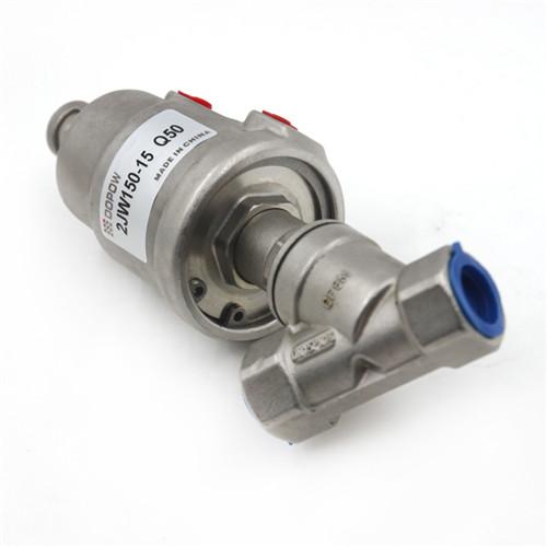Buy cheap Double Acting Angle Seat Valve DN15 1/2 inch Pneumatic Water Steam Control from wholesalers