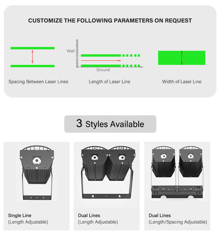 LED Type Green/Blue Light Commercial Laser Light Casting with 90°/110° Beam Angle