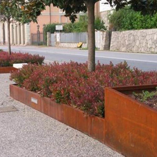 Buy cheap 1000mm Corten Border Edging ISO Corten Steel Lawn Edging from wholesalers
