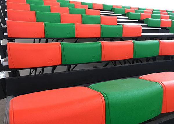 Buy cheap Echo Retractable Indoor Bleacher Systems Plastic Bench Seat For Indoor Sport Hall from wholesalers