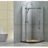 Buy cheap Round Corner Stainless Pivot Shower Enclosures 8MM Clear Nano Tempered Glass For Apartment from wholesalers
