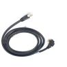 Buy cheap High Flex Right Angle RJ45 GIGE Camera Cable , Gigabit Internet Cable with Thumbscrew Lock from wholesalers