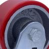 Buy cheap 100mm Polyurethane Cast Iron Wheel Precision Ball Bearing Caster Wheel from wholesalers