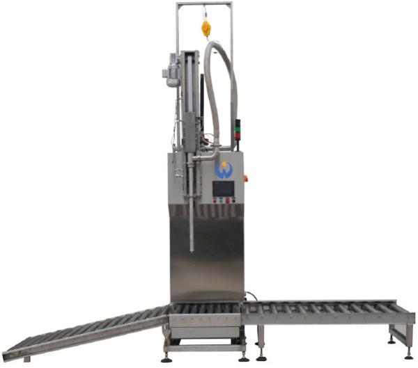 Buy cheap 50-300L chemical liquid filling machine Weigh Based Liquid Filling Machine semi automatic from wholesalers
