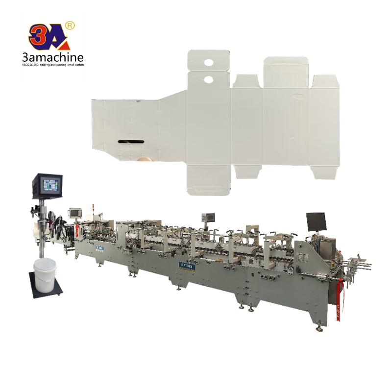 Lock Bottom Box Carton Box Auto Folder Gluer Machine for Paperboard and Corrugated Paper