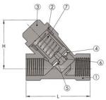 Y-TYPE CHECK VALVE