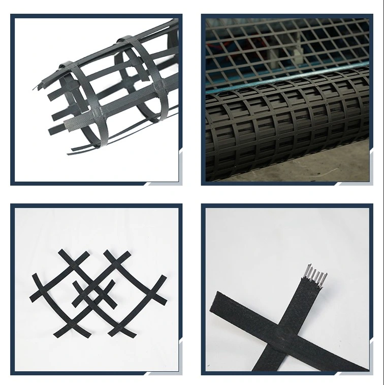 Factory Price 30kn 50kn 60kn 80kn 100kn 120kn Steel Plastic Composite Geogriddriveway Geogrid for Road Construction Geogrid