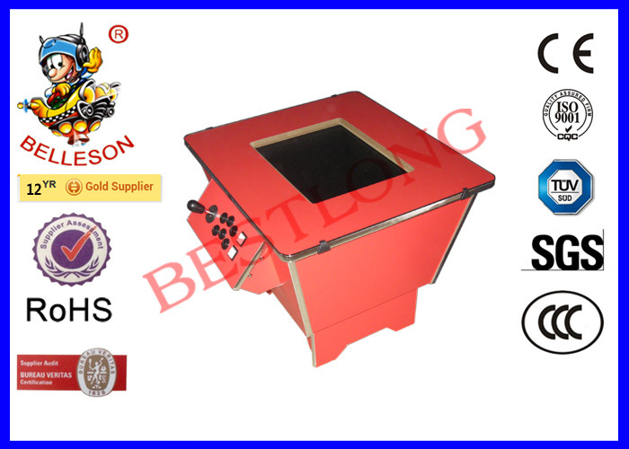 110V - 220V Cocktail Table Games Machine , Red Cocktail Arcade Cabinet