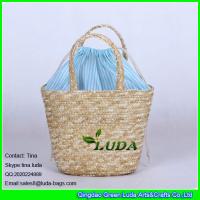 Buy cheap LUDA small kids' wheat straw beach tote bags product