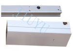 Oxidation Aluminium Extrusion metal stamping Square Pipe Silver Colour 290g
