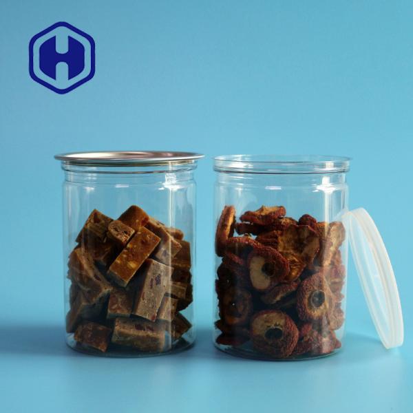 Buy cheap 300# 360ml Clear Plastic Cans For Dry Fruit Vegetable Round Easy Open from wholesalers