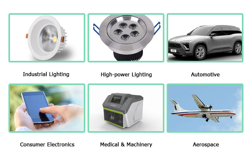 Aluminum 12W SMD LED Circuit Board HASL ISO9001