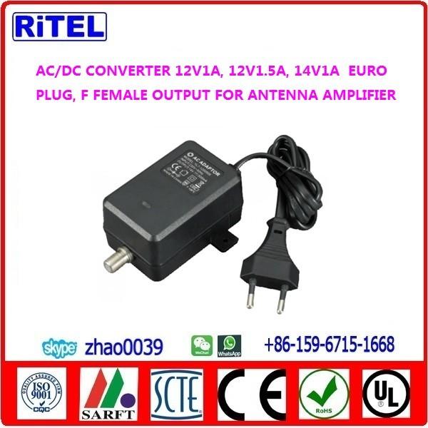 Buy cheap AC/DC converter 24V150mA power adaptor, power supply power feeder for catv matv smatv drop amplifier, mast amplifier from wholesalers