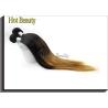 Buy cheap 5A Peruvian Human Hair Extensions Ombre , Silk Straight Hair Weft from wholesalers