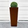 Buy cheap 1000mm Heavy Duty Tapered Metal Planter Pots Corten Steel Tall Cube Planter from wholesalers