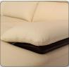 Buy cheap Beige Leather Sectional Sleeper Sofa For Small House / Home Furniture Living Room from wholesalers