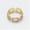 Buy cheap Customized Chain Rings Clear CZ Real Sterling Silver 925 Jewellery for Women and Men from wholesalers