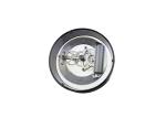 149MM Vintage Stainless Steel Skeleton Clock Small Size Plastic Back Cover