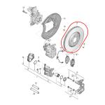 For Bentley Bentayga Rear Brake Rotors x2 OEM 4M0615601N