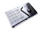 0.45mm Stroke Industrial Numeric Keypad USB 10 Numbers Optical Metal Trackball