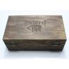 Buy cheap Custom Logo Wood Gift Packaging Boxes With Lining , Personalised Wood Gift Box With Hinged Lid from wholesalers