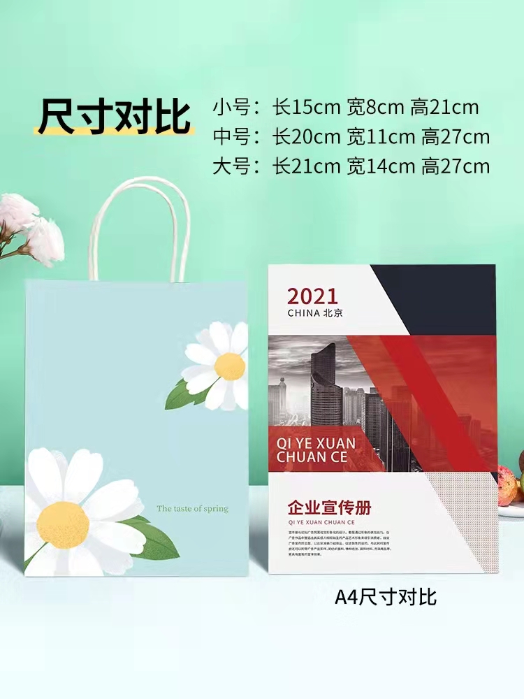 Business Custom Printed Paper Bags CMYK Color For Promotion