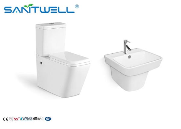 Buy cheap Cistern Compact Stand Ceramic Toilet American Standard SWC1021 665 * 345 * 830 Mm from wholesalers