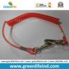 Buy cheap Plastic Bungee Coiled Cord W/Colored Carabiner Hook Simple Tether Leash from wholesalers