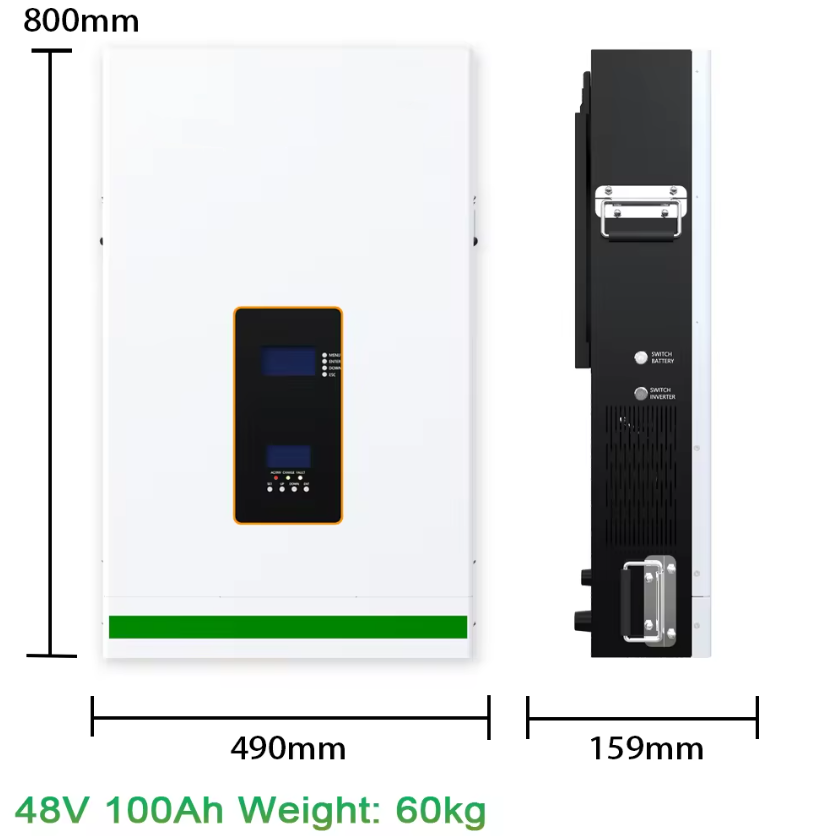 Lifepo4 Lithium Battery 200ah Lithium All In One Lifepo4 Battery 5kwh 48 Volt Inverter 5kwh Solar Battery