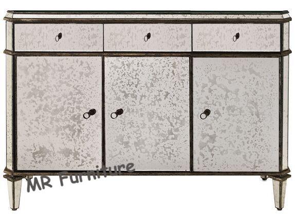 Buy cheap Vintage Mirrored Side Board Overall Size W117 * D40 * H80cm Wooden Body from wholesalers