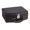 Buy cheap Black Leather Jewelry Travel Case Lockable For Makeup Storage Case from wholesalers