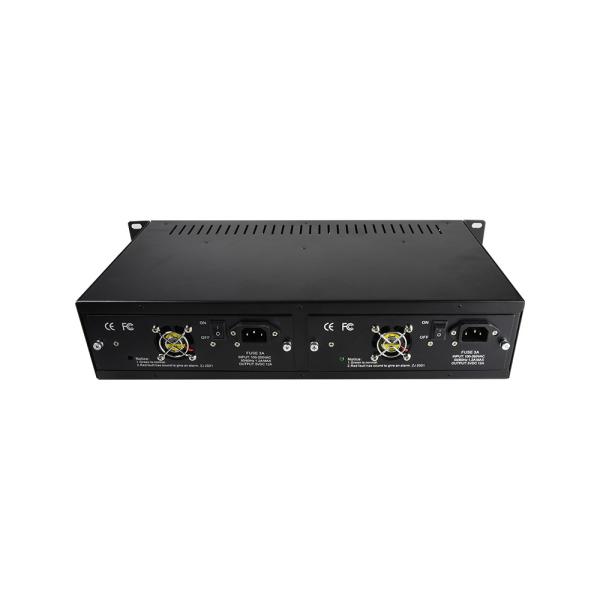 Buy cheap 2U 19'' 14 Slots Fiber Optic Converter Metal Rack For 100M 1000M from wholesalers