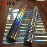 Flexo Rainbow Holographic Foil Cold Stamping Silver Holographic Foil For Wet
