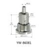 Buy cheap OEM Brass Wire Gripper With M6*20 Thread Nickel / Chrome surface YW86078 from wholesalers