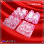 4 Cell Clip Button Plastic Blister Packaging Clear Plastic Egg Cartons Halogen