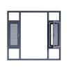 Buy cheap Bedroom Aluminum Double Glazed Soundproof Casement Windows for Hanging Curtains Design from wholesalers