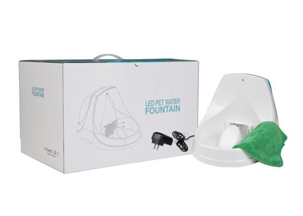 Buy cheap DC 5V 300mA Automatic Dog Drinking Fountain 3.6L Capacity With LED Light from wholesalers