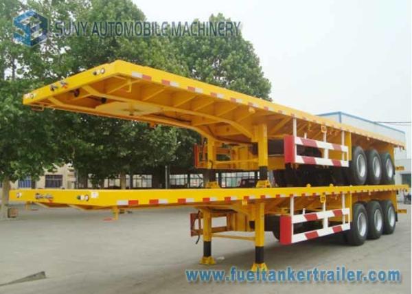 Buy cheap 45 Feet Container Flatbed Semi Trailer , Capacity 40 T 45 Ton Trailer from wholesalers