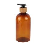 200ml 300ml 500ml Cosmetic Lotion Bottle 7oz 10oz 16oz Refillable Amber PET