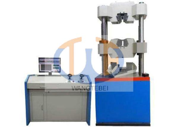 Buy cheap Clip On Extensometer Hydraulic Tensile Testing Machine Adopting Remote Controller from wholesalers