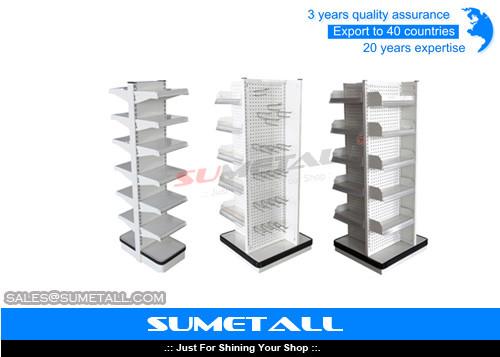 Buy cheap 4 Way Metal Display Racks For Grocery Store from wholesalers