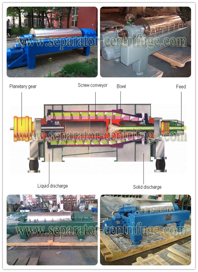 Full Automatic Decanter Centrifuges Drilling , Oilfield Decanter Centrifuge Solid Drum