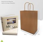 Eco Friendly 80% PCW 8x4x10" Kraft Paper Bag