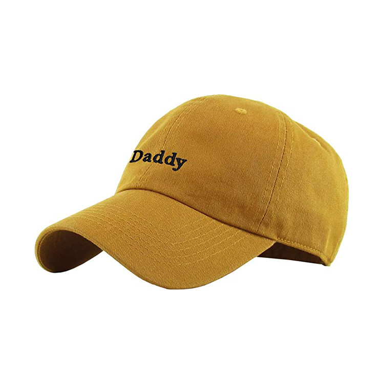 60cm 6 Panel Curved Brim Baseball Hat Customization Embroidery Logo