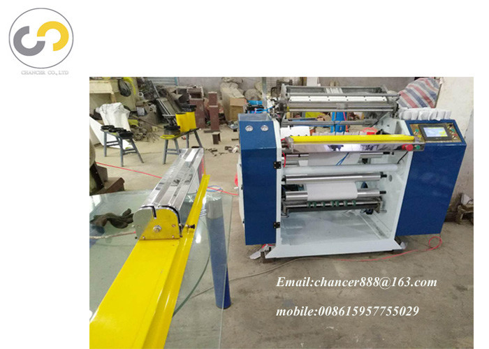 Automatic coreless thermal paper roll slitting machine, pos paper slitting rewinding machine