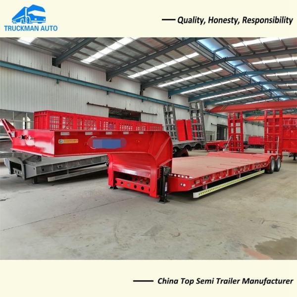 Buy cheap 100 Tons 2 Line 4 Axle Low Bed Trailer from wholesalers
